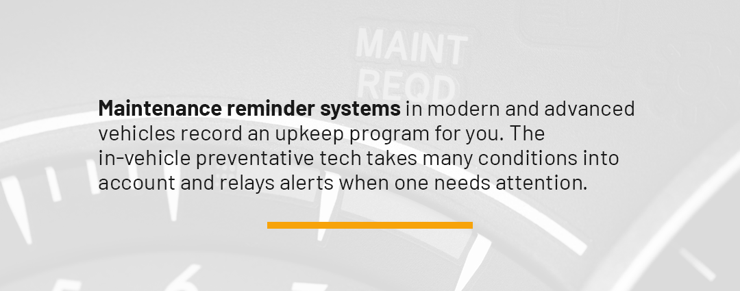 maintenance reminder systems
